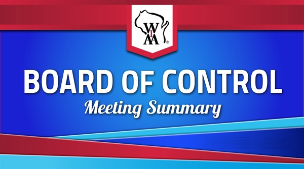 Board of Control March Meeting Release